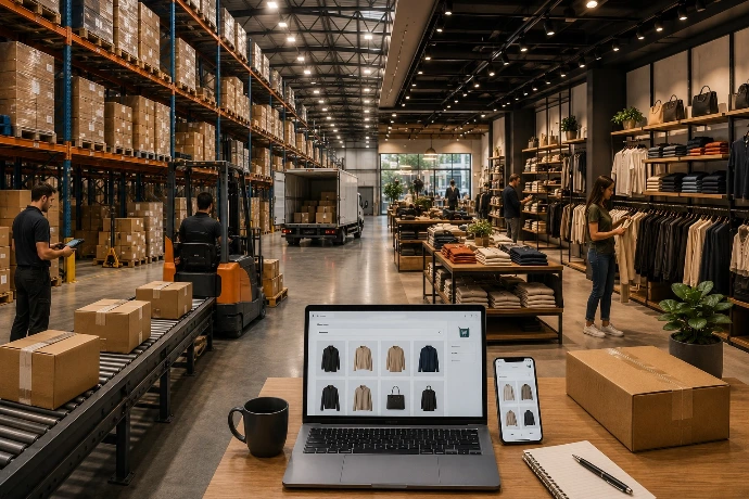 Retail + eCommerce: Conectamos inventarios, ecommerce, puntos de venta y operación administrativa en tiempo real.
